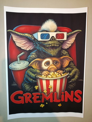 Gremlins A4 poster