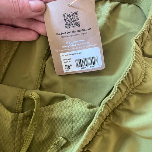 Patagonia shorts brand new, green, for 16 years old, sizes 164-170 cm