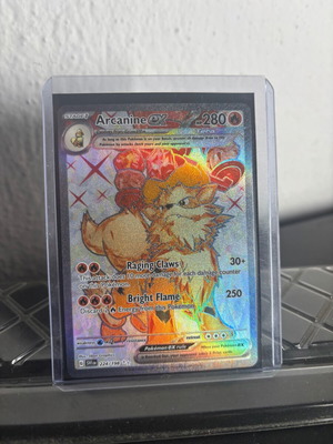 Pokemon Scarlet & Violet Base Set 224/198 Arcanine ex Ultra Rare like new