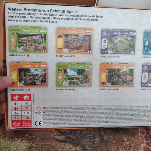 Wild Animals Puzzle 60 pieces used