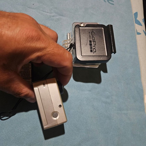 Go Pro Hero 2 used with waterproof housing and accessories