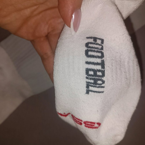 GSA football socks new, white and grey, size 40