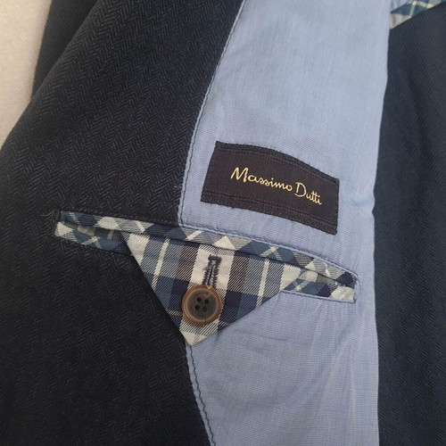 Massimo Dutti men's cotton jacket size 58 XXL like new, blue