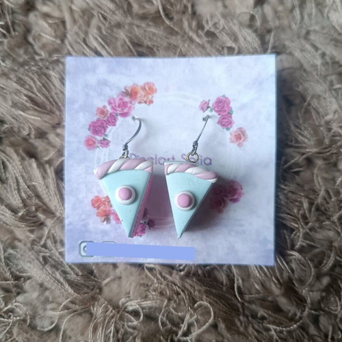 Handmade earrings new, polymer clay