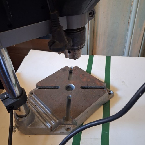 Drill Stand with 500W Electric Drill used