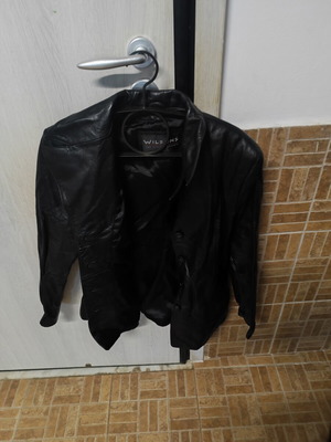 Wilsons leather women's jacket, black, size Large