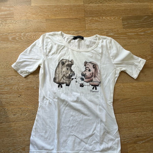 Dsquared2 small t-shirt like new, cotton, white, size S