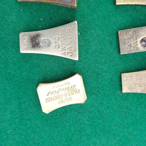 Faber Castell brass pencil sharpeners used, German 1930-1935