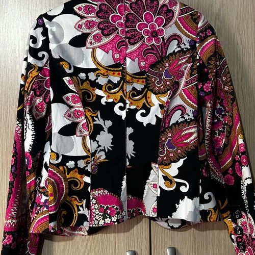 Luce blazer size XL like new, pink multicolor floral pattern