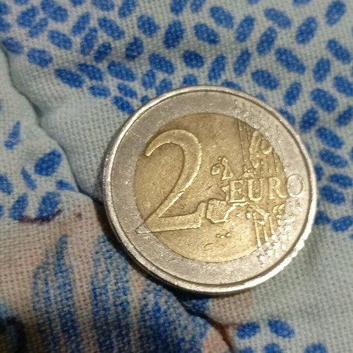 2€ Finland commemorative coin used with errors 2005