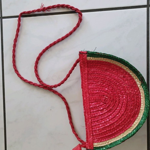 Crossbody bag watermelon shape