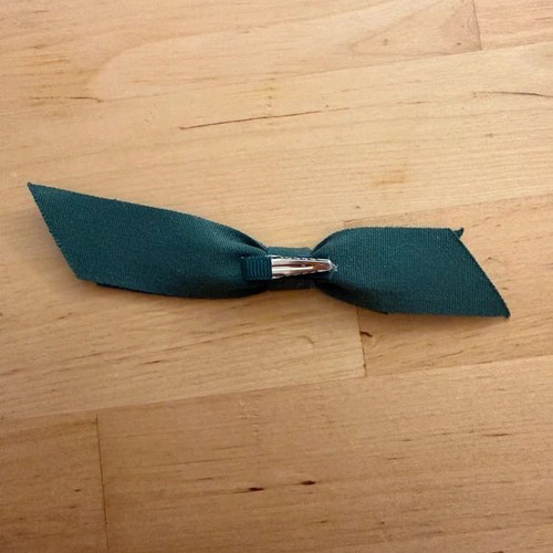 Diptyque bow new, green cotton with white print