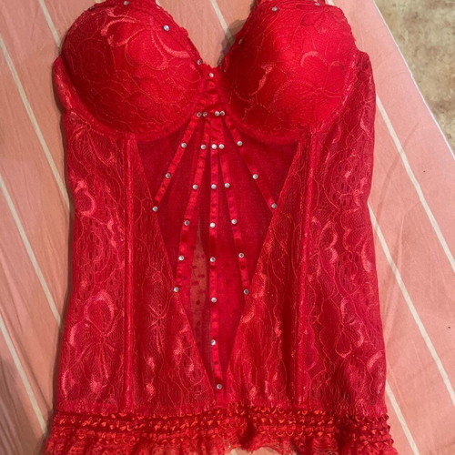 Red corset with panties new