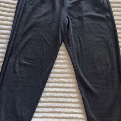 Adidas men's fleece tracksuit used, gray, size Large