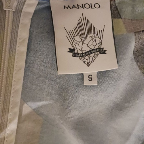 Manolo summer dress used, 100% cotton, sizes S-M, multicolor