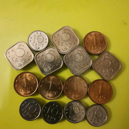 Coins new from Netherlands Antilles, set of 15 pcs