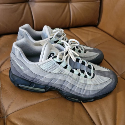 Nike Air Max 95 OG sneakers used, white and grey, size 45