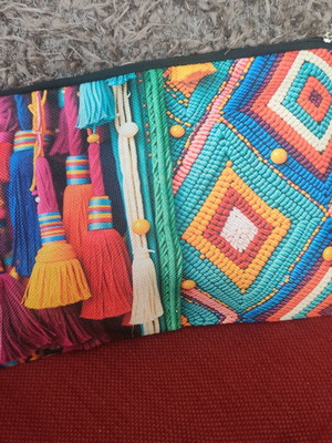 Colorful wristlet bag