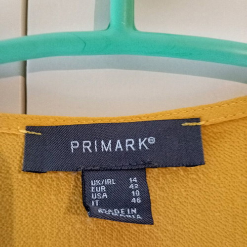 Primark midi mustard dress used, size L