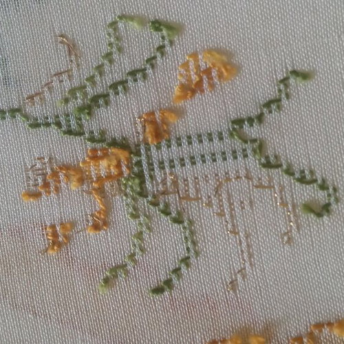 Vintage tablecloth from Crete handmade