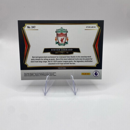 Steven Gerrard field lvl blue prizm card Panini Select Premier League new