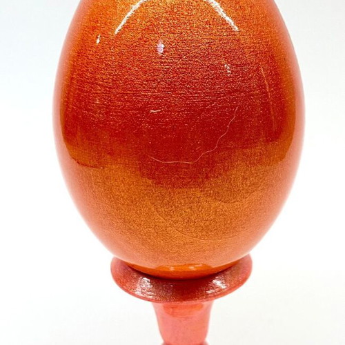 Easter egg "Flowers" new, wooden handmade