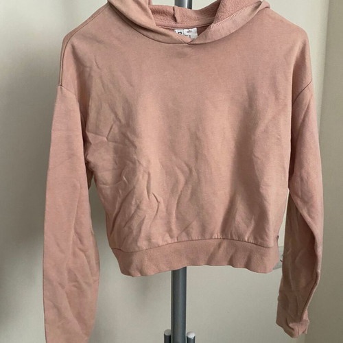 Dusty Pink Cropped Hoodie H&M XS used