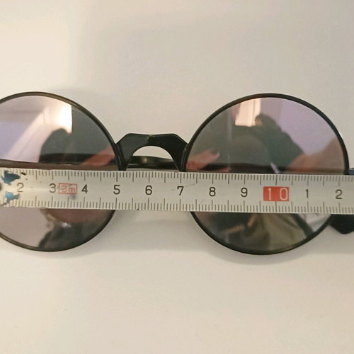 Le Specs sunglasses used, pink, metal frame