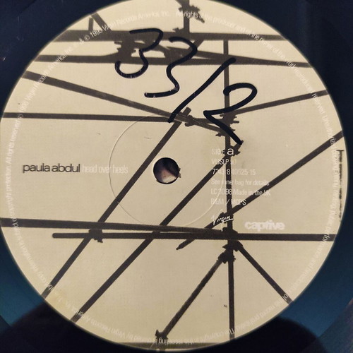 Paula Abdul Head Over Heels LP vinyl album used, original UK 1995