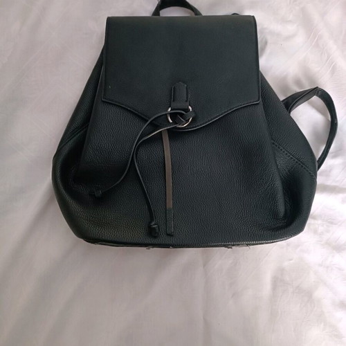 Black women's backpack used with wear and defects