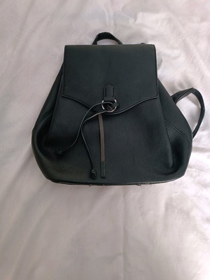 Black women's backpack used with wear and defects