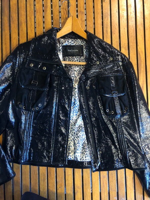 Unisex Guy Laroche leather jacket black, like new, size M