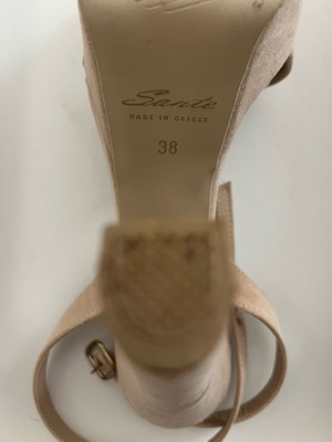 Sante Γυναικεία Πέδιλα Nude Σαν Καινούργια, Τακούνι 13 εκ.