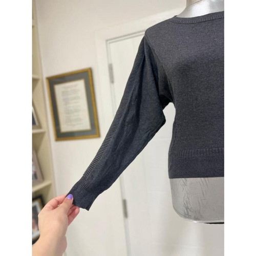 AllSaints Women Tide Jumper Sweater used, size UK10 EU38, grey cotton