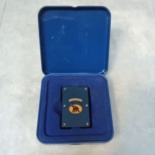Collectible rare Old Holborn lighter 1990s 2000s vintage tobacco case like new