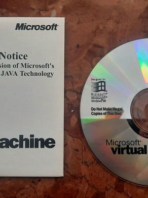 Microsoft Virtual Machine CD Windows 98 Windows NT new