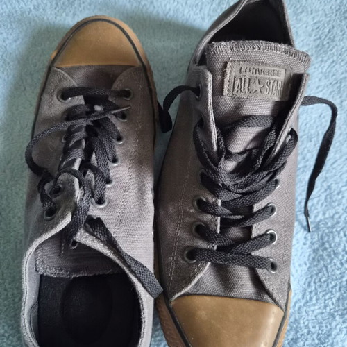 Vintage Converse All Star used gray athletic shoes size 44.5-45