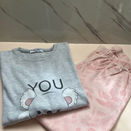 Evita pajamas for girls 12 years like new, gray pink