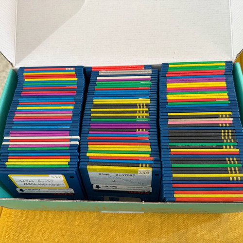 Floppy discs used, pack of 50 with games and programs for Amiga 500 Commodore