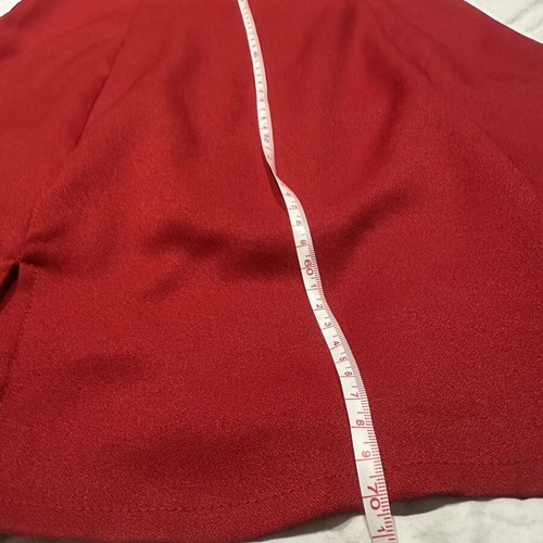 Shein red mini fitted dress with slit, size M