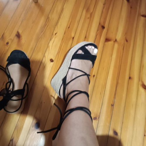 Platform sandals size 40 like new, black