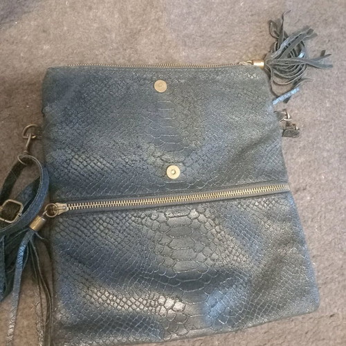 Used scarves pack of 7 and women's leather colorful bag