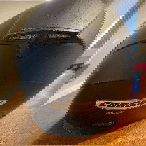 Κράνος Μαύρο Corsa CF-155 μεταχειρισμένο, flip-up 1600 gr