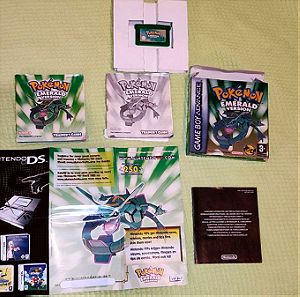 Pokemon Emerald CIB PAL Nintendo Gameboy Advance 100% completed