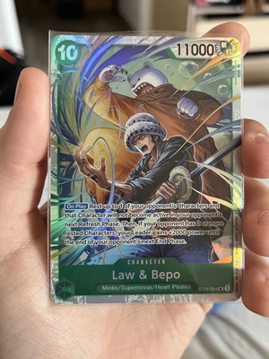 One Piece ST24 Law & Bepo SR card