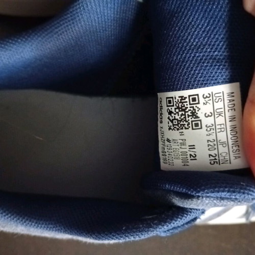 Adidas kids shoes size 35 1/2 used, blue sports