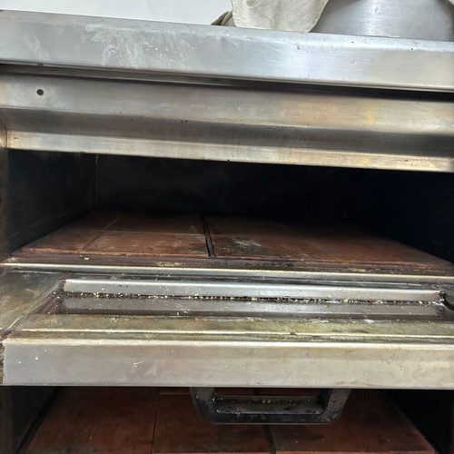 Professional double oven used, 2 chambers, stainless steel