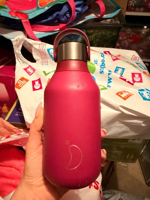 Water bottle used with inox interior and screw cap
