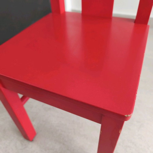 KRITTER IKEA red children's chair used
