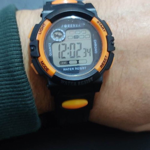 Forever Kids Digital Watch new with Black Rubber/Plastic Strap